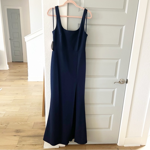 NWT BHLDN Anthropologie Blake Square-Neck Stretch Crepe Gown - Picture 2 of 5